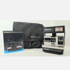 Polaroid Camera Sun 600 Land Series with Instructional Book Carrying Case Film